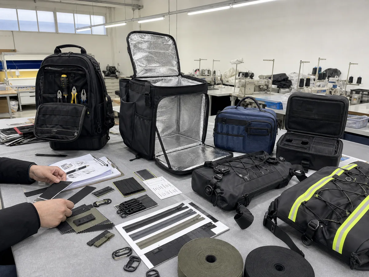 Specialty bag manufacturing hub factory phone photo