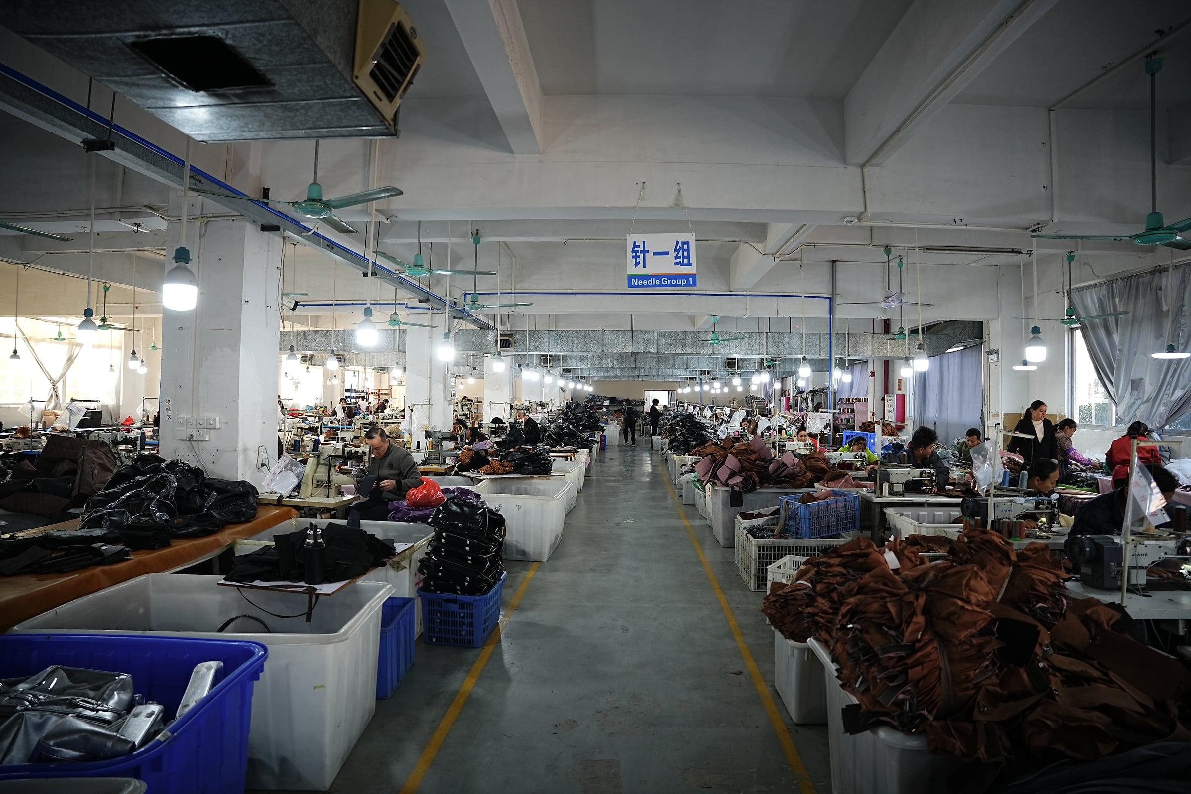 Connect5-supplied documentary overview of a bag production floor