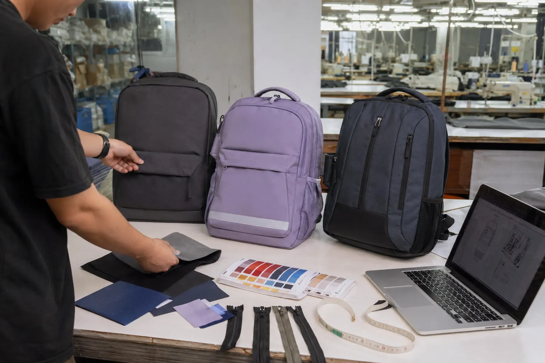 custom backpacks sample program photo