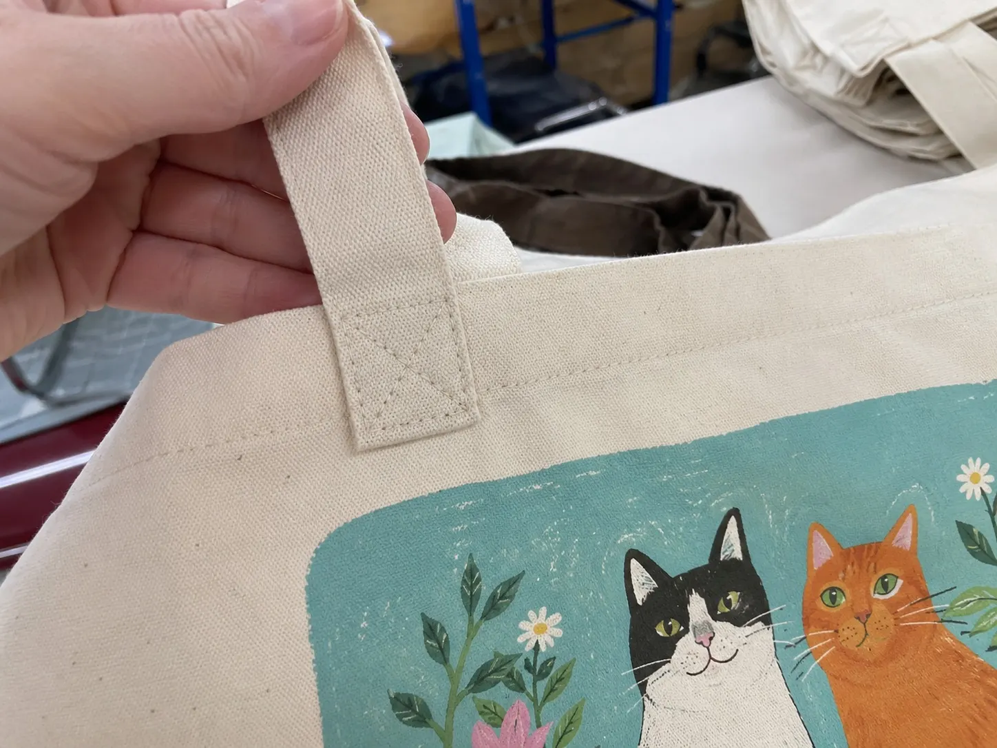Artwork tote sample photo