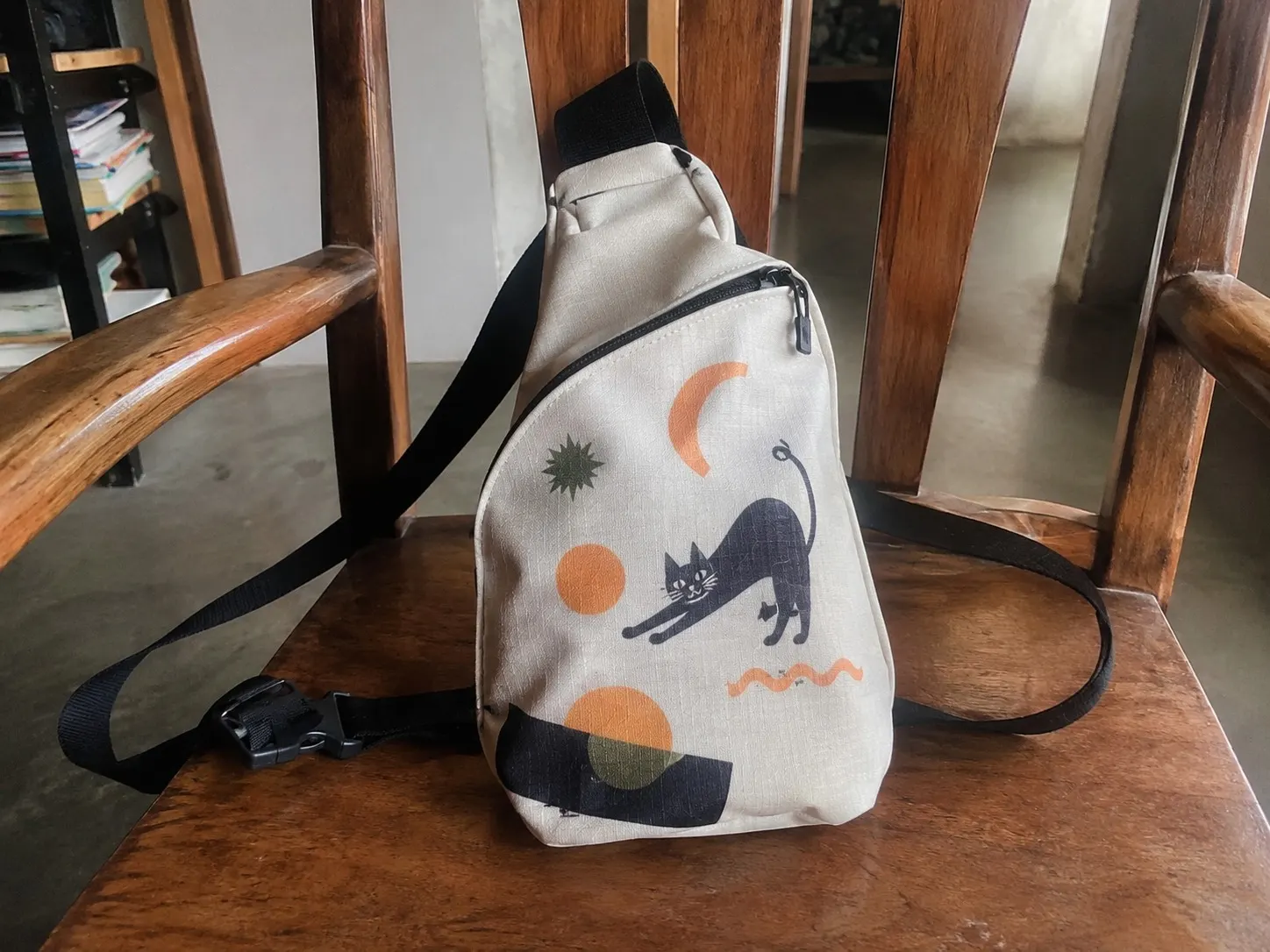 Sling or crossbody merch bag sample photo