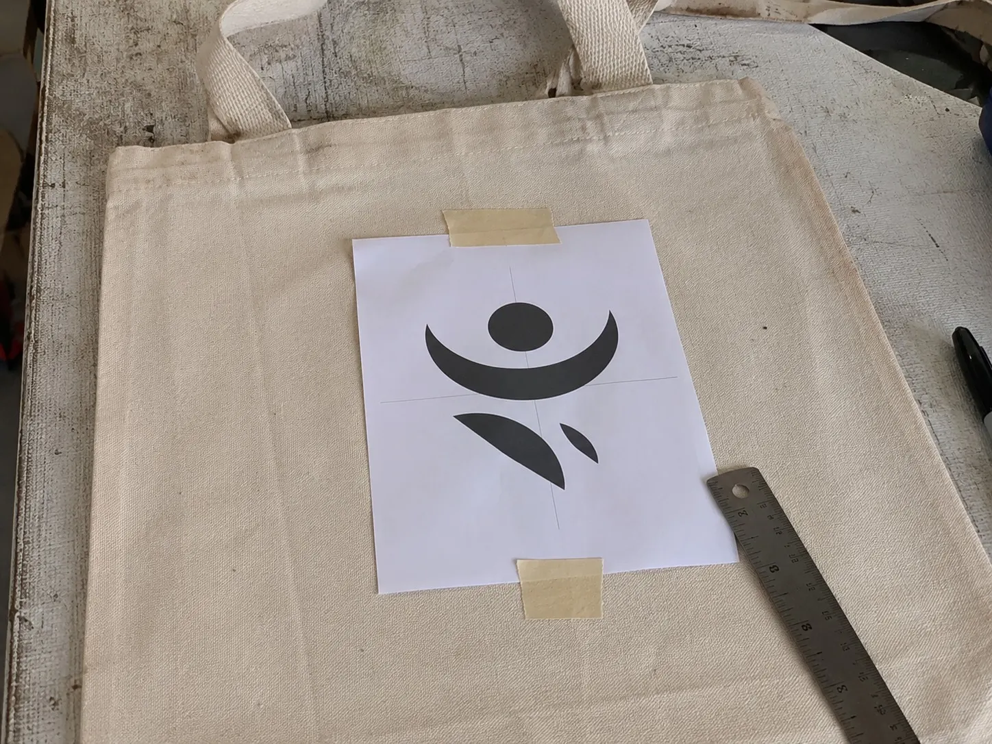Canvas tote bag sample photo