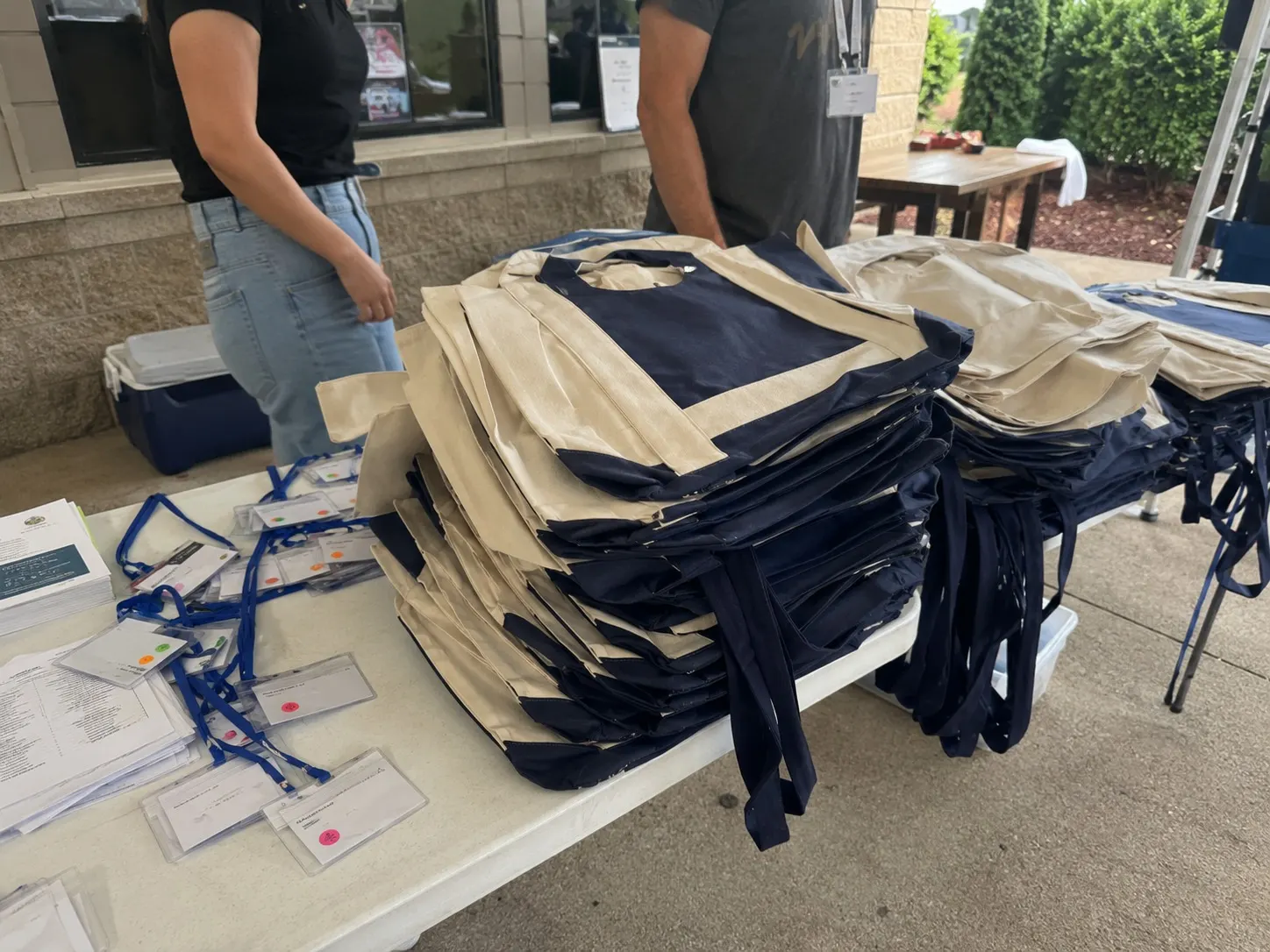 Nonprofit and charity programs custom bag scene