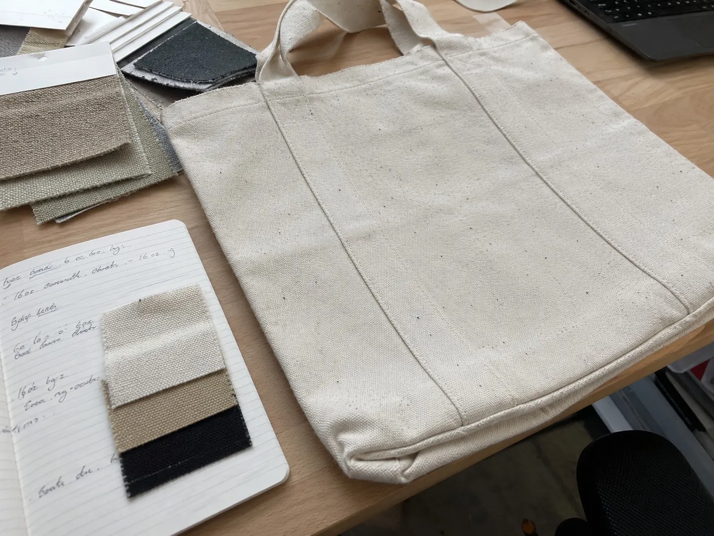 RPET or recycled-material tote sample photo