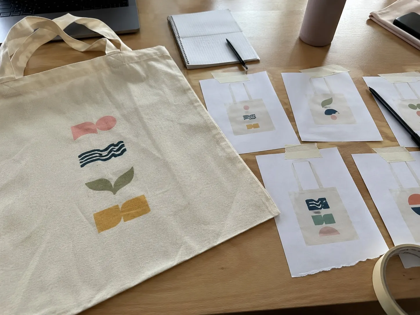 Sponsor and partner visibility custom bag scene