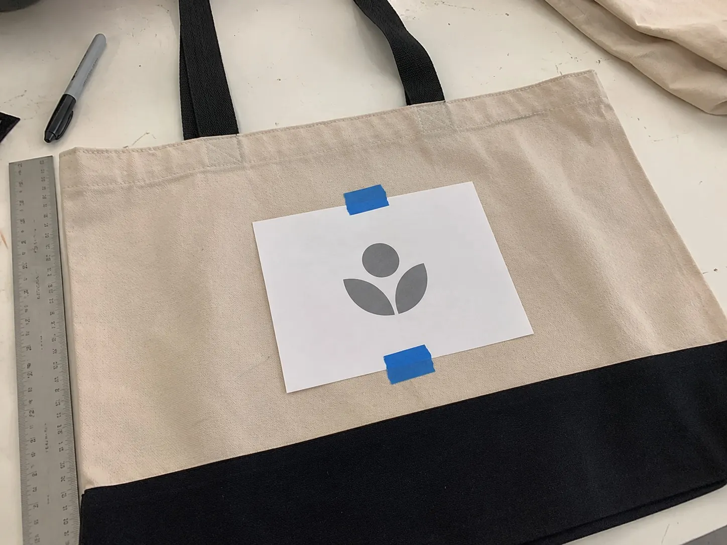 Logo placement is a manufacturing decision custom bag scene