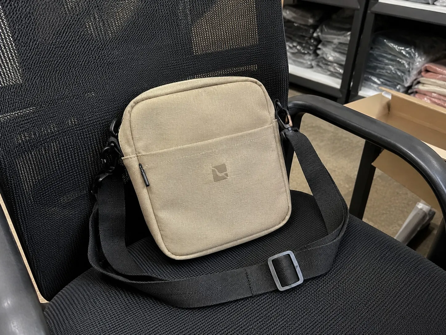 Logo crossbody or sling bag sample photo