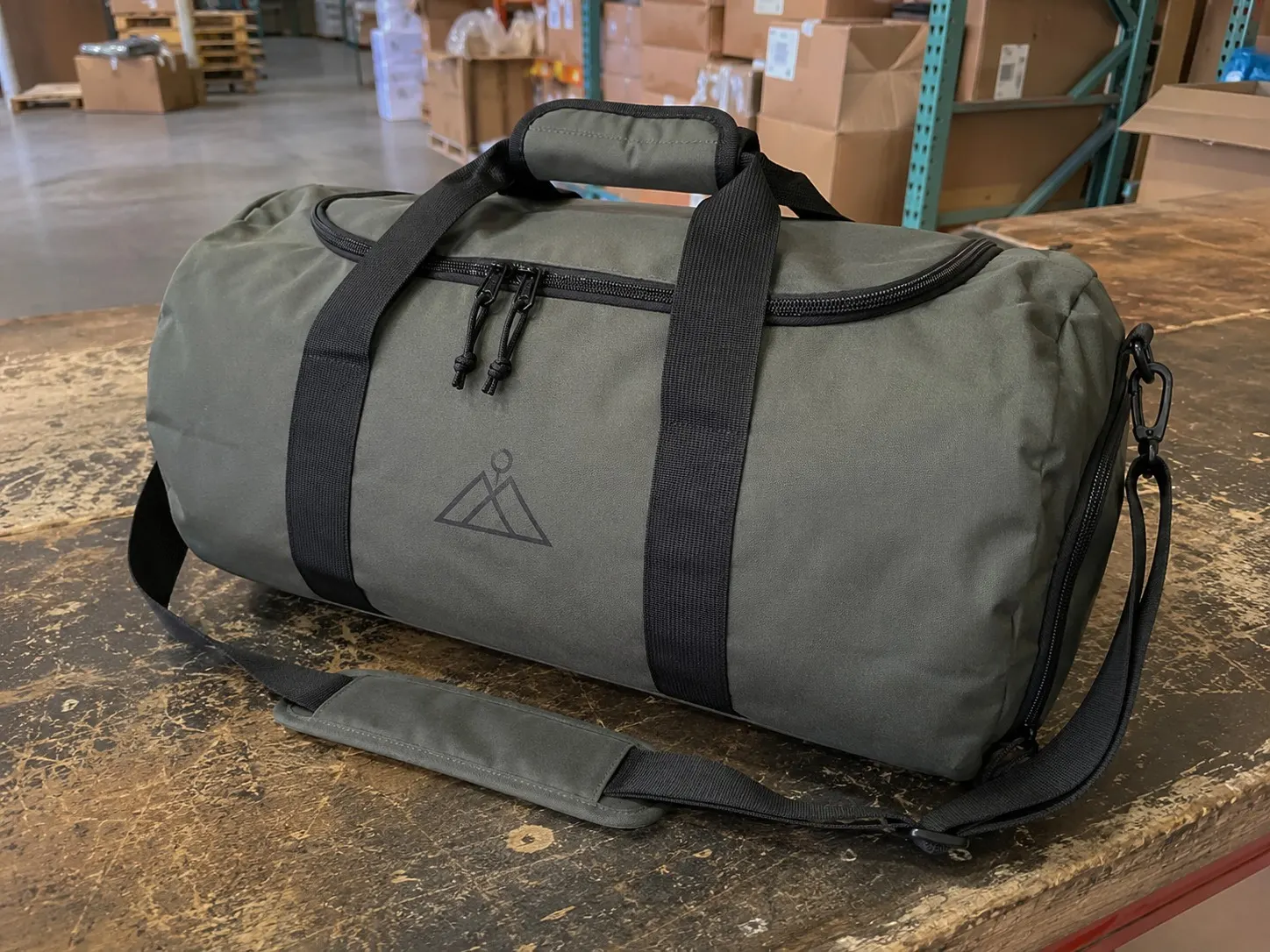 Logo travel or duffel bag sample photo