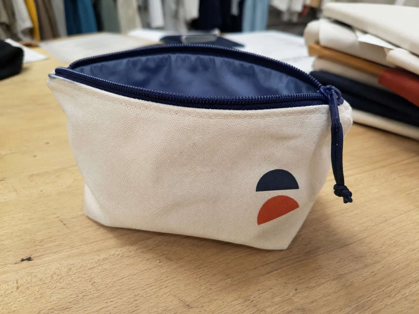 Logo cosmetic or pouch bag sample photo