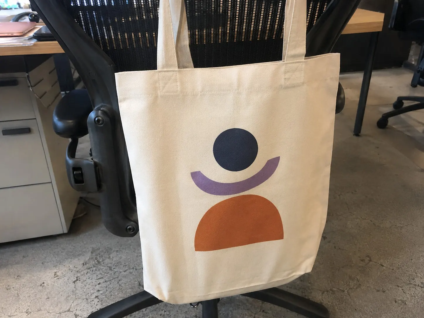 Logo tote bag sample photo