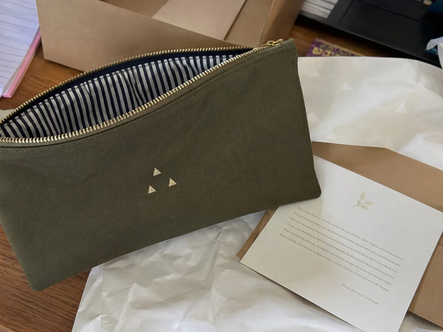 Custom pouch or cosmetic bag sample photo